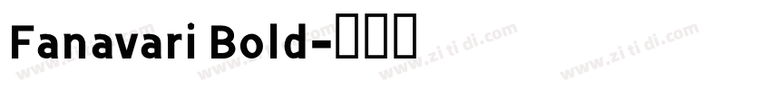 Fanavari Bold字体转换